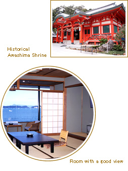 Historical Awashima Shrine | Room with a good view