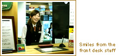 Smiles from the front desk staff