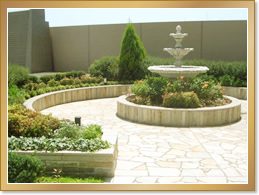 Rooftop garden that is accessed from the lobby